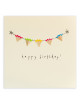 Wenskaart | happy birthday/bunting