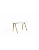 Table Desk CPH 90 130x65x74cm | oak water-based lacquered solid oak/white laminate