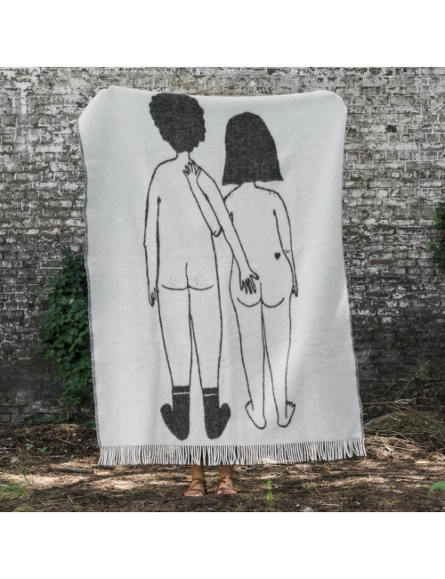 Wollen Plaid 130x170 cm | naked couple back