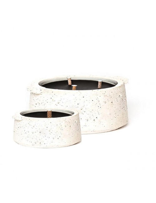 Outdoor Candle Potty White Bowl | papi