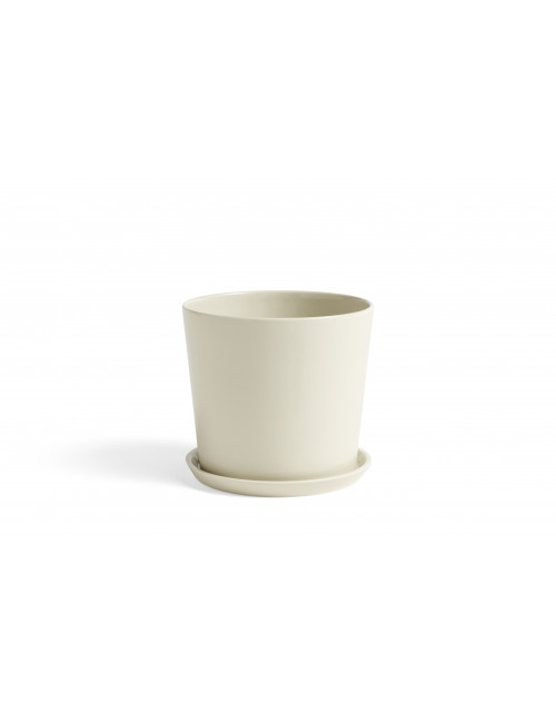 Plant Pot with Saucer Botanical | large / off-white