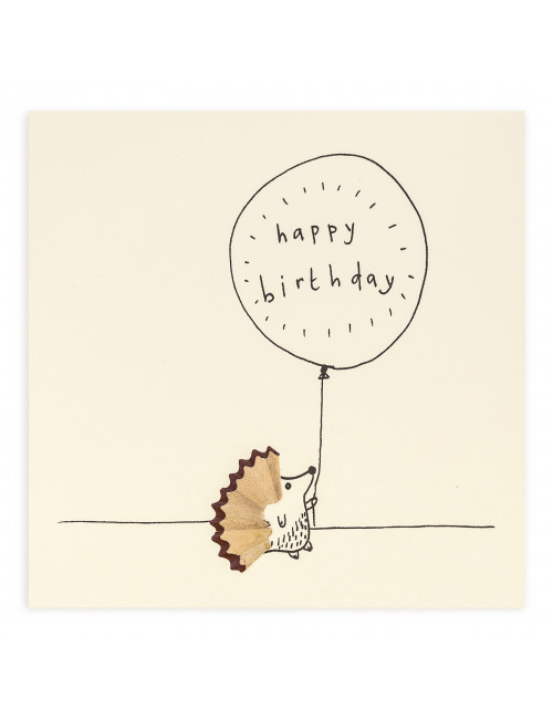 Wenskaart | happy birthday/egel