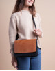 Handbag Audrey | black & cognac classic leather