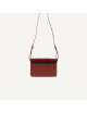 Schoudertas Coloré | small | fig red + wine red
