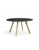 CPH 25 table Ø140 | oak/black linoleum