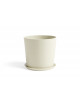 Plant Pot with Saucer Botanical | XL / off-white