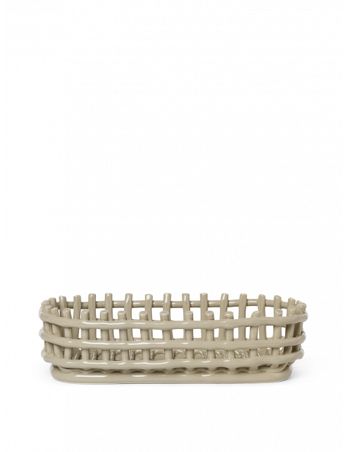 Ceramic Mand Ovaal | cashmere