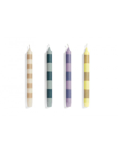 Candles Stripe (set of 4) | douce