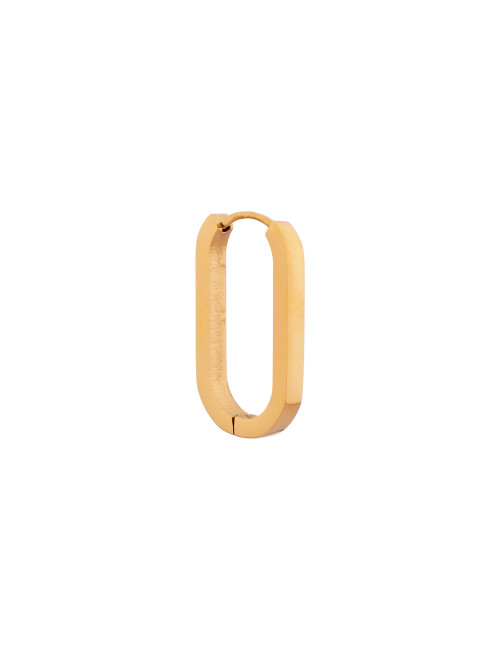 Oorbel Single Oval | goud