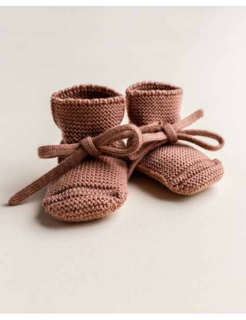 Slofjes Baby Booties | terracotta