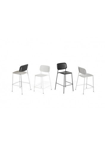Barstoel Laag Soft Edge P10 | soft grey