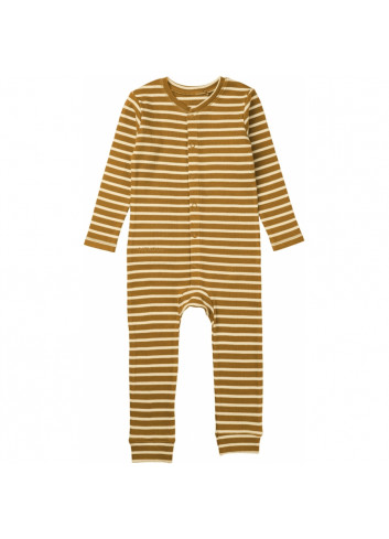 Birk Pyjama | stripe/golden caramel/sandy