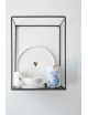 Dinerbord | goud hartje/wit
