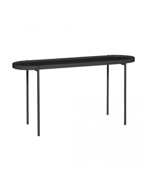 Table metal/glass - Black