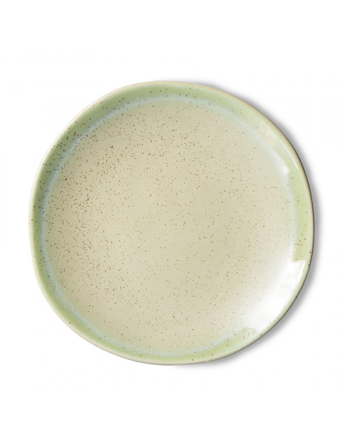 70's Ceramics Plat Bord 22cm | pistachio