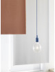 E27 LED Hanglamp met plafondkap | pale blue