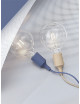 E27 LED Hanglamp met plafondkap | pale blue