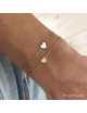 Armband Goud | klein hartje