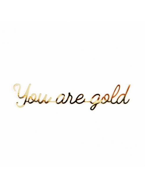 Zelf-klevende Quote Goud | you are gold