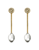 Koffielepels (set van 2) | daisy/pearl
