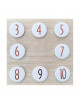 Number Buttons 7-10 year | copper