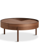 Arc Side Table 89cm | walnut