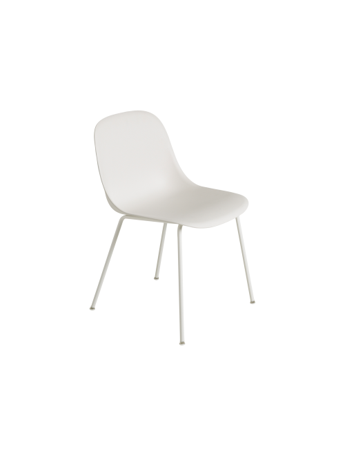 Stoel Fiber Side Chair Tube | wit/metalen poten