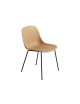Stoel Fiber Side Chair Tube | oker/zwart metalen poten