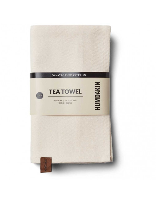 Organic Tea Towel (set of 2) | shell