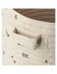 Lia Quilted Basket | peach/sea shell mix