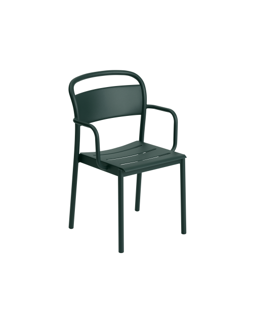 Linear Steel Chair | dark green