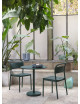Linear Steel Side Chair | dark green
