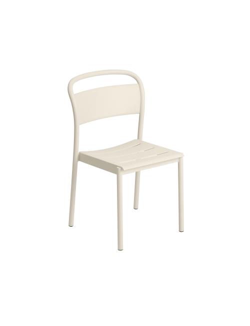 Linear Steel Side Chair | off-white