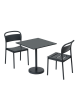 Linear Steel Café Table | black
