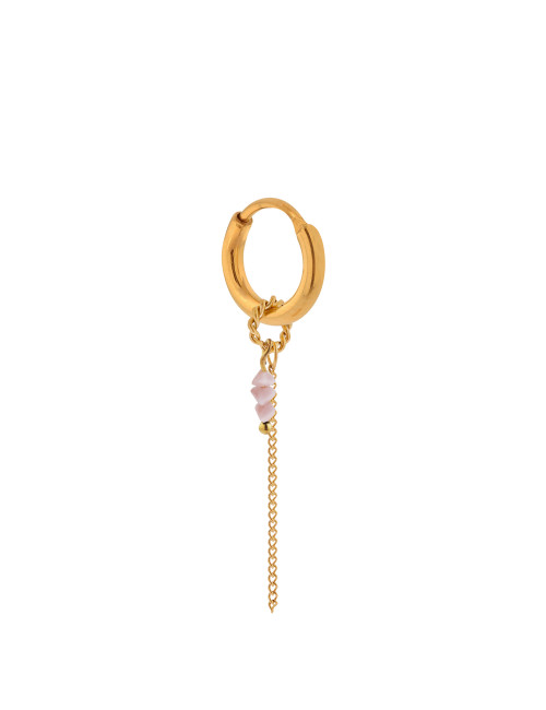 Oorbel Single Chain Lilac | goud