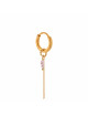 Oorbel Single Chain Lilac | goud
