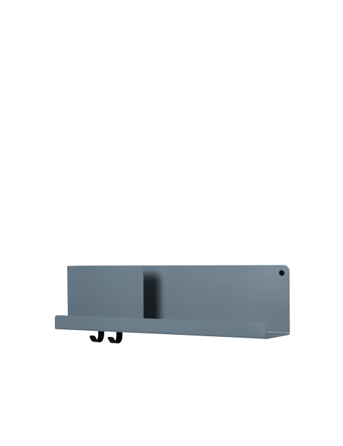 Folded Shelf Medium Wandplank 63x16.5cm | blauw grijs