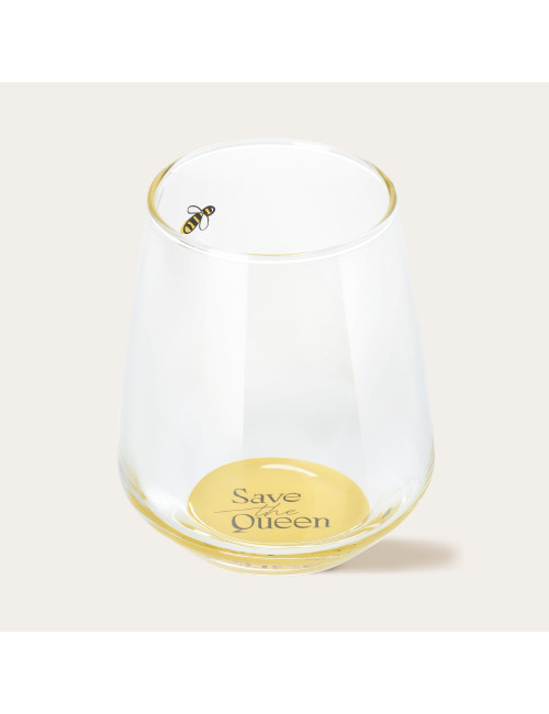 Save The Queen Glas | geel