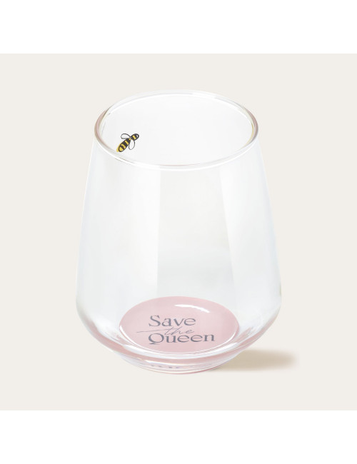 Save The Queen Glas | roze