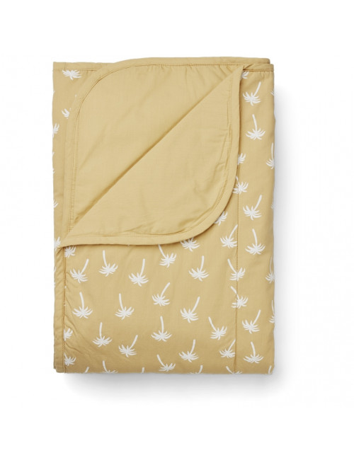 Syd Quilted Blanket | palms/jojoba