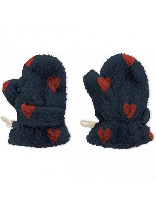 Grizz Teddy Baby Mittens | mon amour/blue