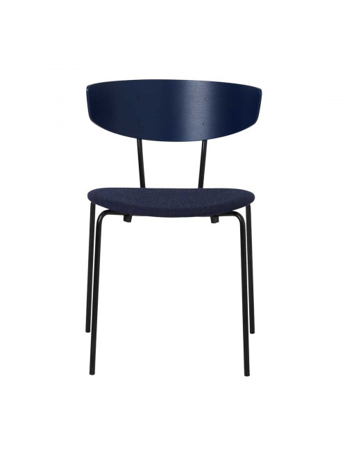 Herman Chair upholstered - Dark Blue