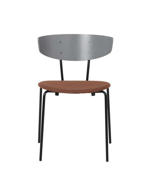 Herman Chair upholstered - Grey/Rust