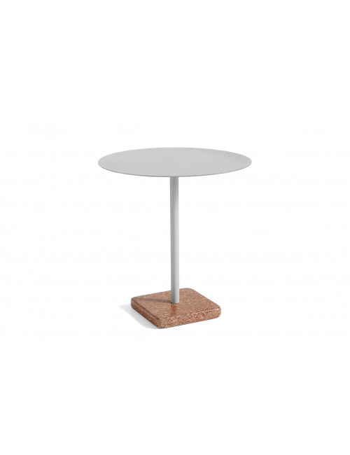 Terrazzo Table | round/sky grey
