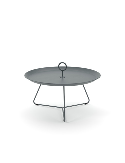 Outdoor Eyelet Tray Table | Ø70 dark grey
