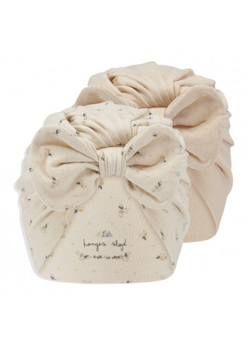 Bambi Bonnet (set van 2) | petales/smoke grey