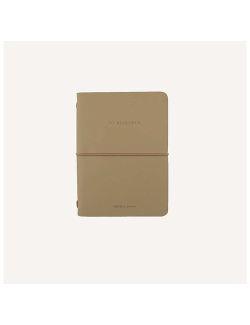 Notebook M | vegan leather/grain pistachio