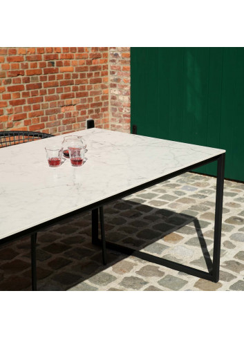 Tuintafel Hugo Outdoor | keramiek carrara
