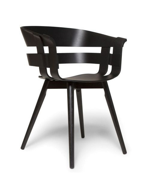 Wick Wood stool - black