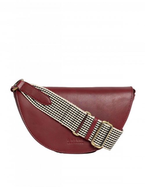 Heuptasje Laura | ruby checkered classic leather